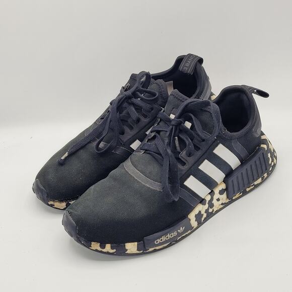 Adidas NMD R1 FV8732 black camo mens size 7 black camo